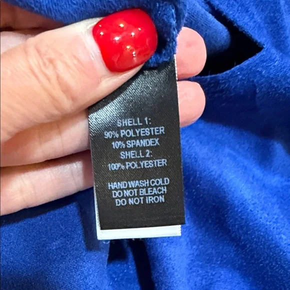 Lulu’s Royal Blue Faux Suede Sleeveless Dress, Size Medium - Picture 5 of 5